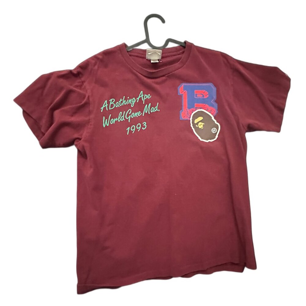 BAPE Burgundy Tee